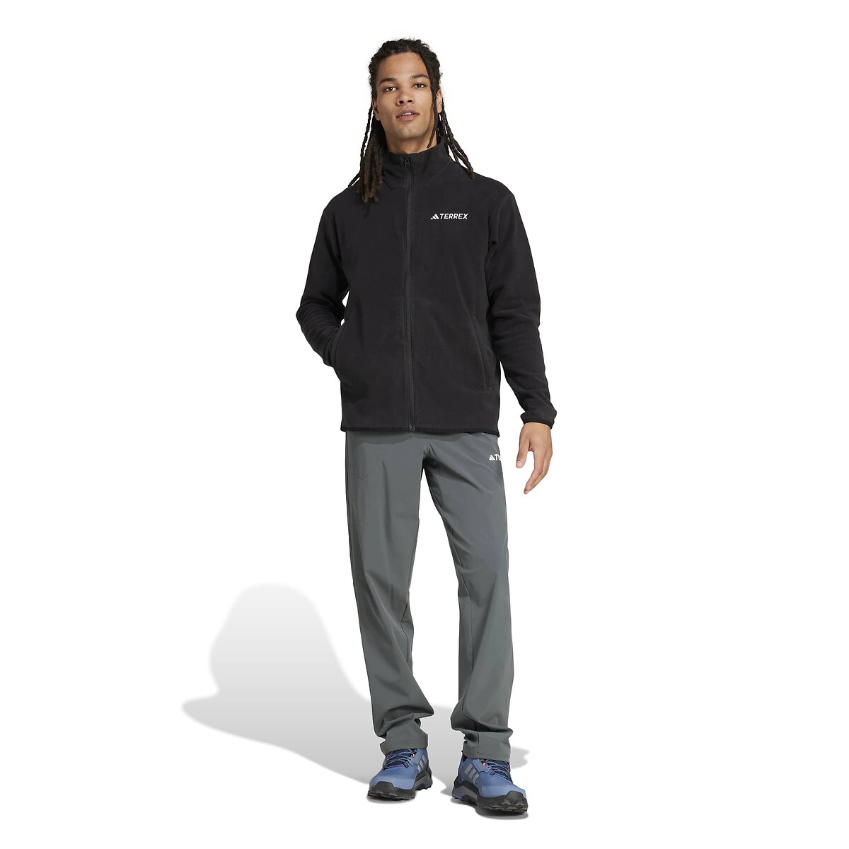 Veste polaire zippée noir, adidas Performance