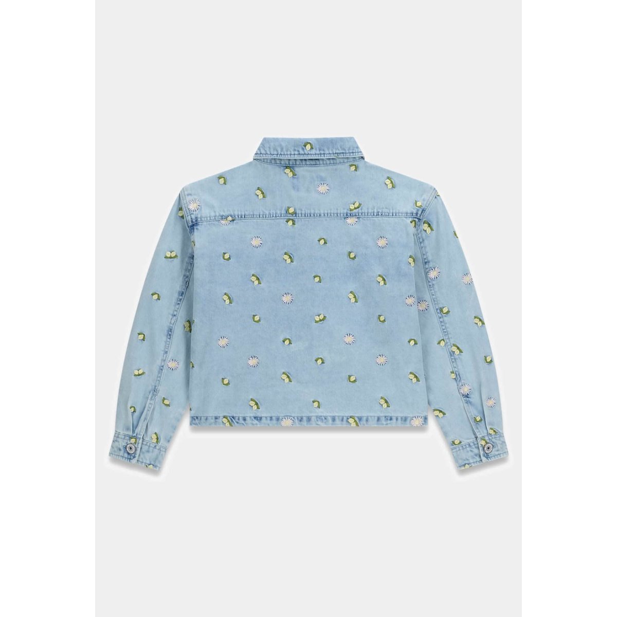 Veste En Denim Brodée bleu clair, GUESS KIDS