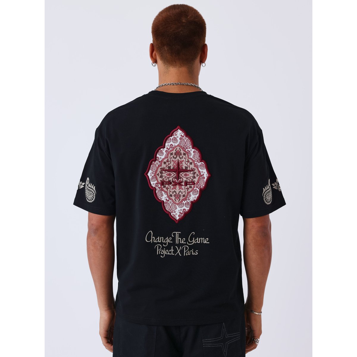 T-shirt manches courtes Evasion noir, PROJECT X