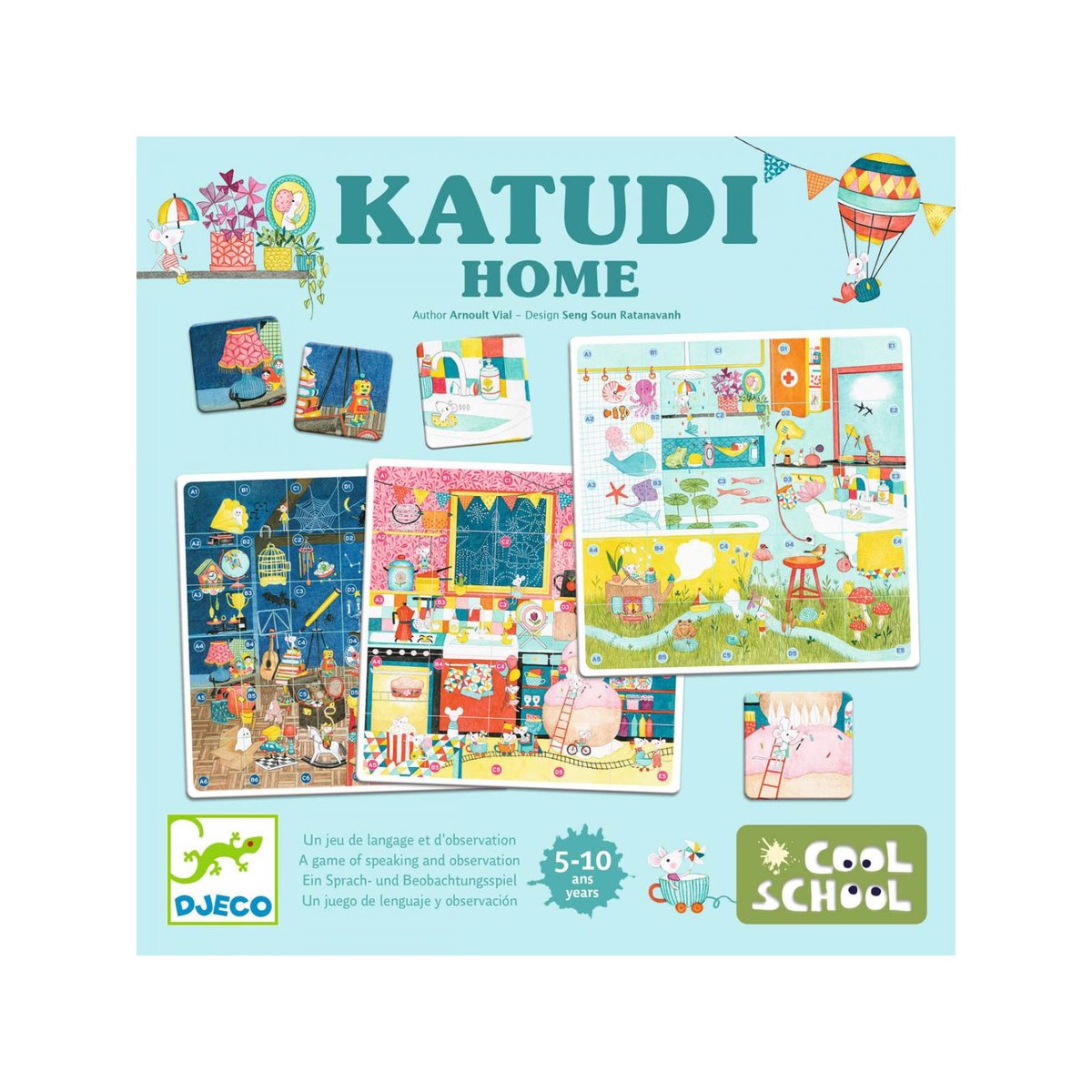 Cool school - Katudi Home couleur unique, DJECO