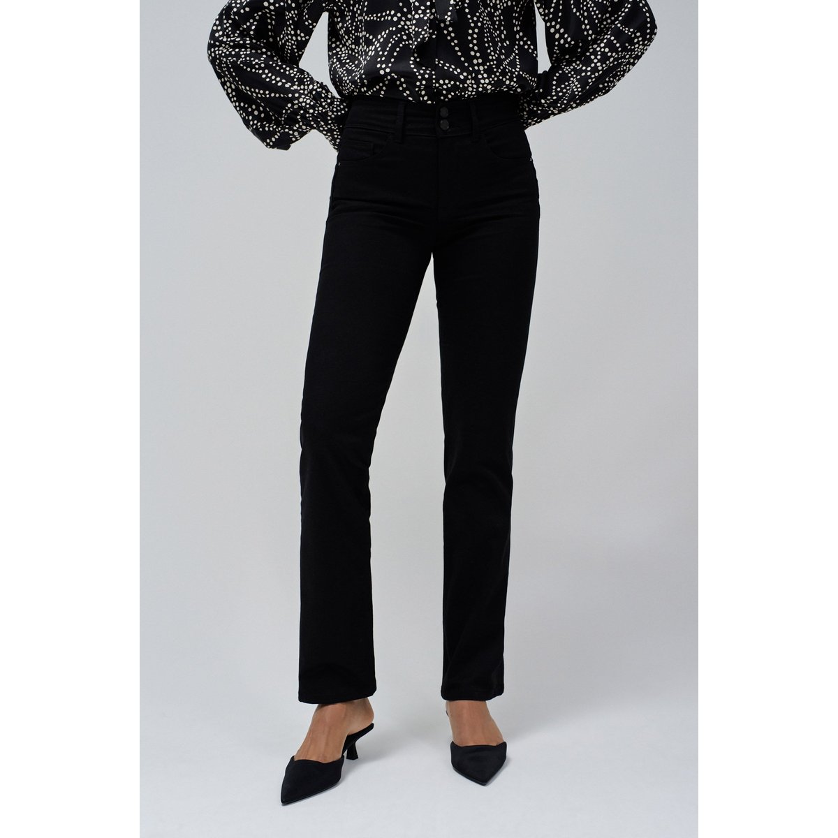JEANS SECRET PUSH IN DROIT noir, SALSA JEANS