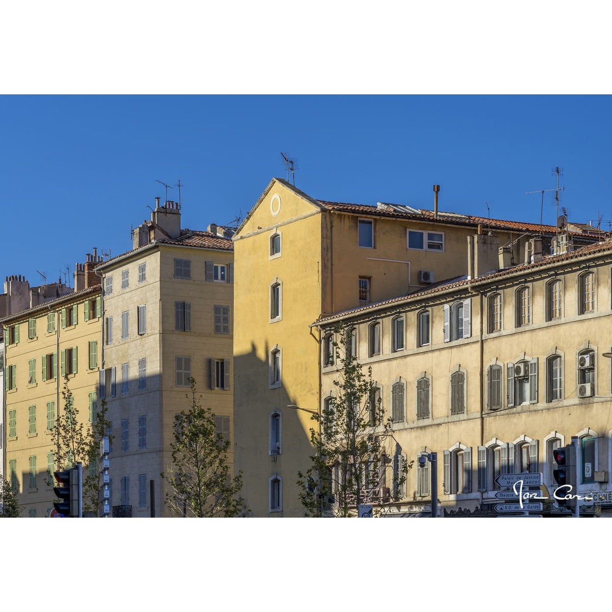 Tableau Mural Maisons Marseille CLASSIQUE INTEMPOREL tableaux sur toile-jaune, CEANOTHE