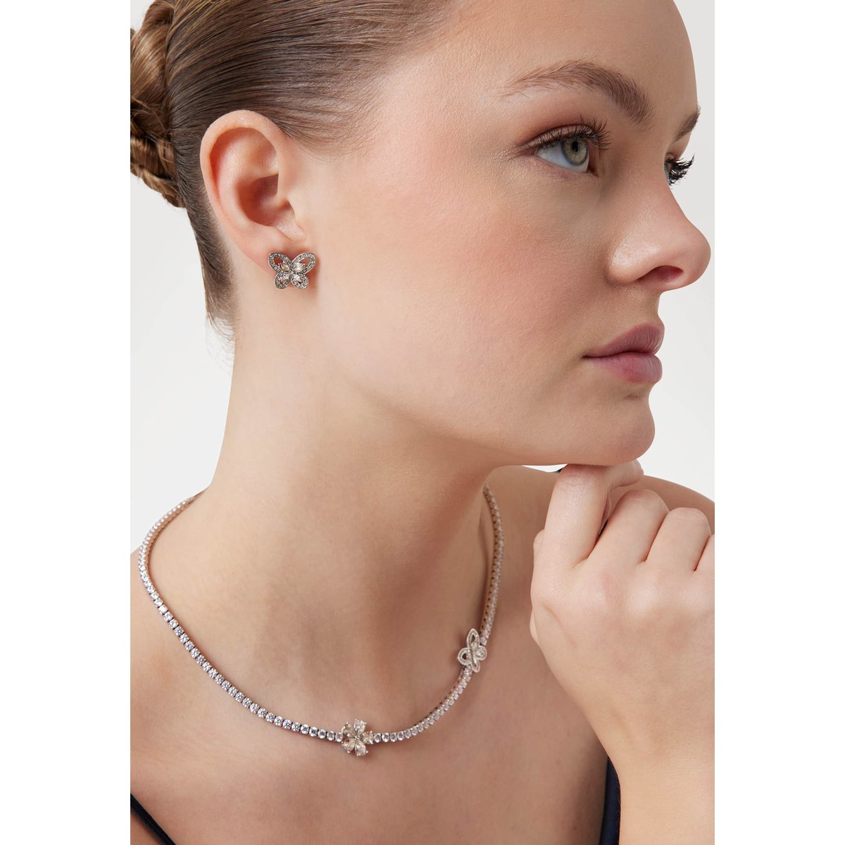 Boucles D’oreilles Lily argent, GUESS