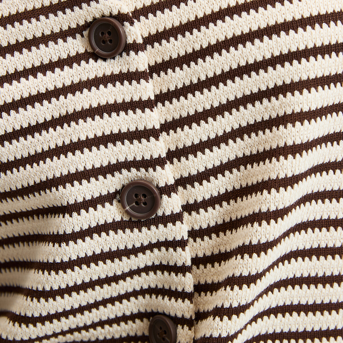 T-shirt senza maniche con scollo a V a righe rigato nero/bianco, LA REDOUTE COLLECTIONS