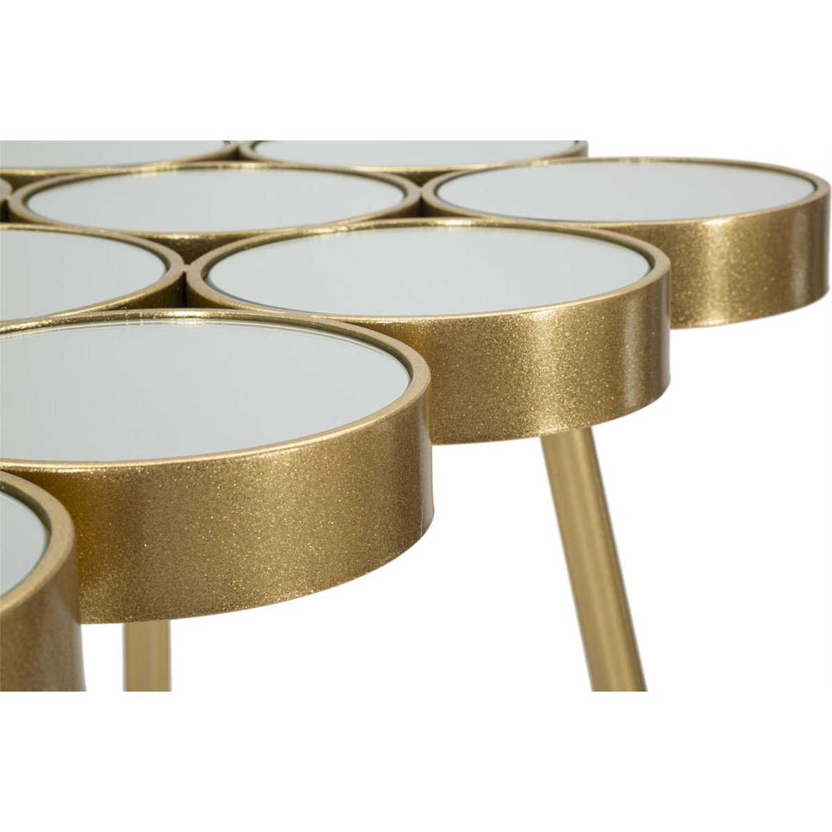 Table console miroir et fer GLAM doré, RECOLLECTION