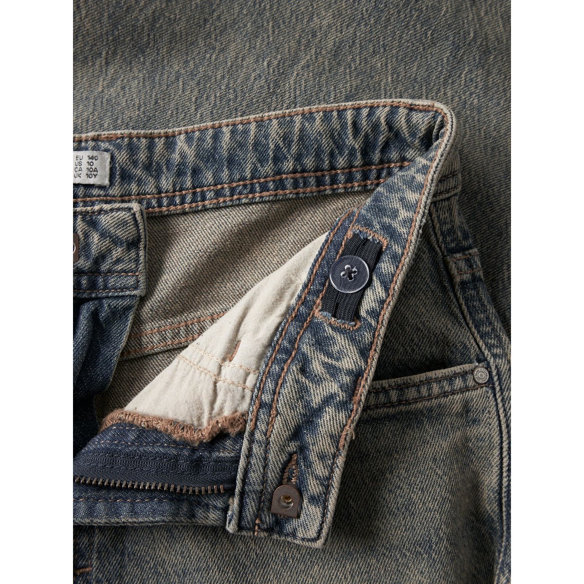 Jean gris - vintage medium blue denim, NAME IT
