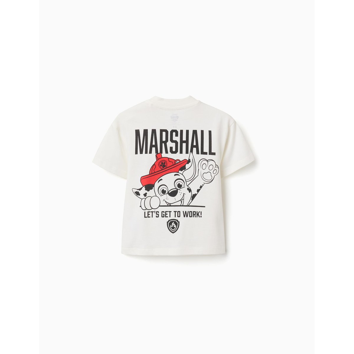 T-shirt en coton avec imprimés Marshall blanc, ZIPPY