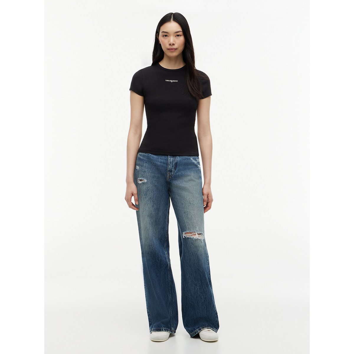 Short Sleeve T-Shirt black, TOMMY JEANS