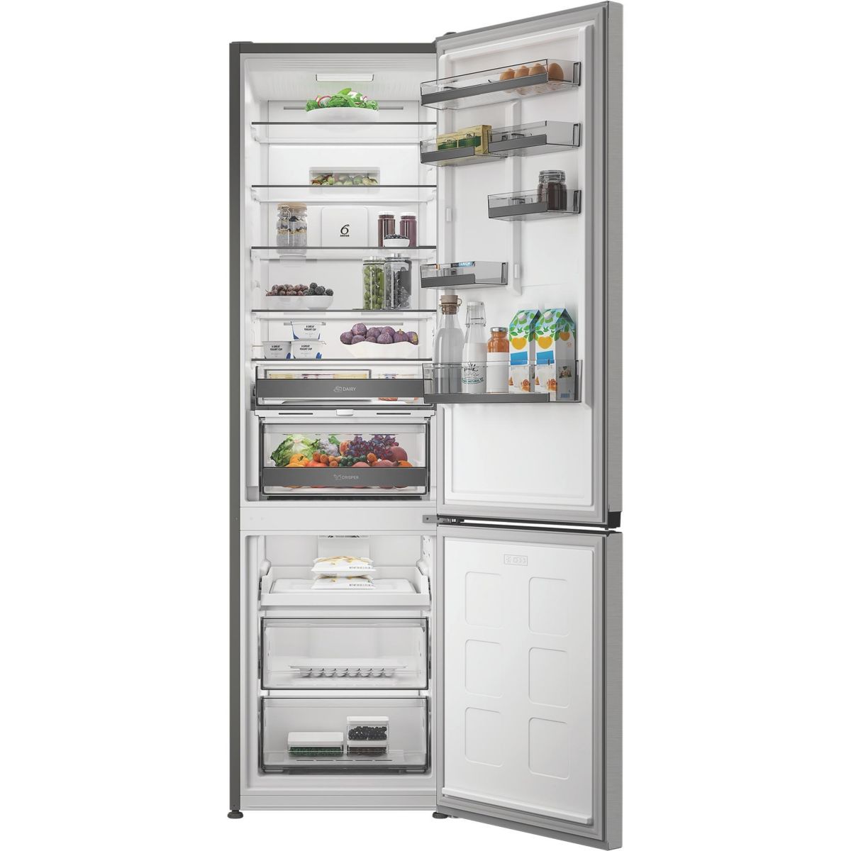 Réfrigérateur combiné WHK26413X6EE couleur unique, WHIRLPOOL