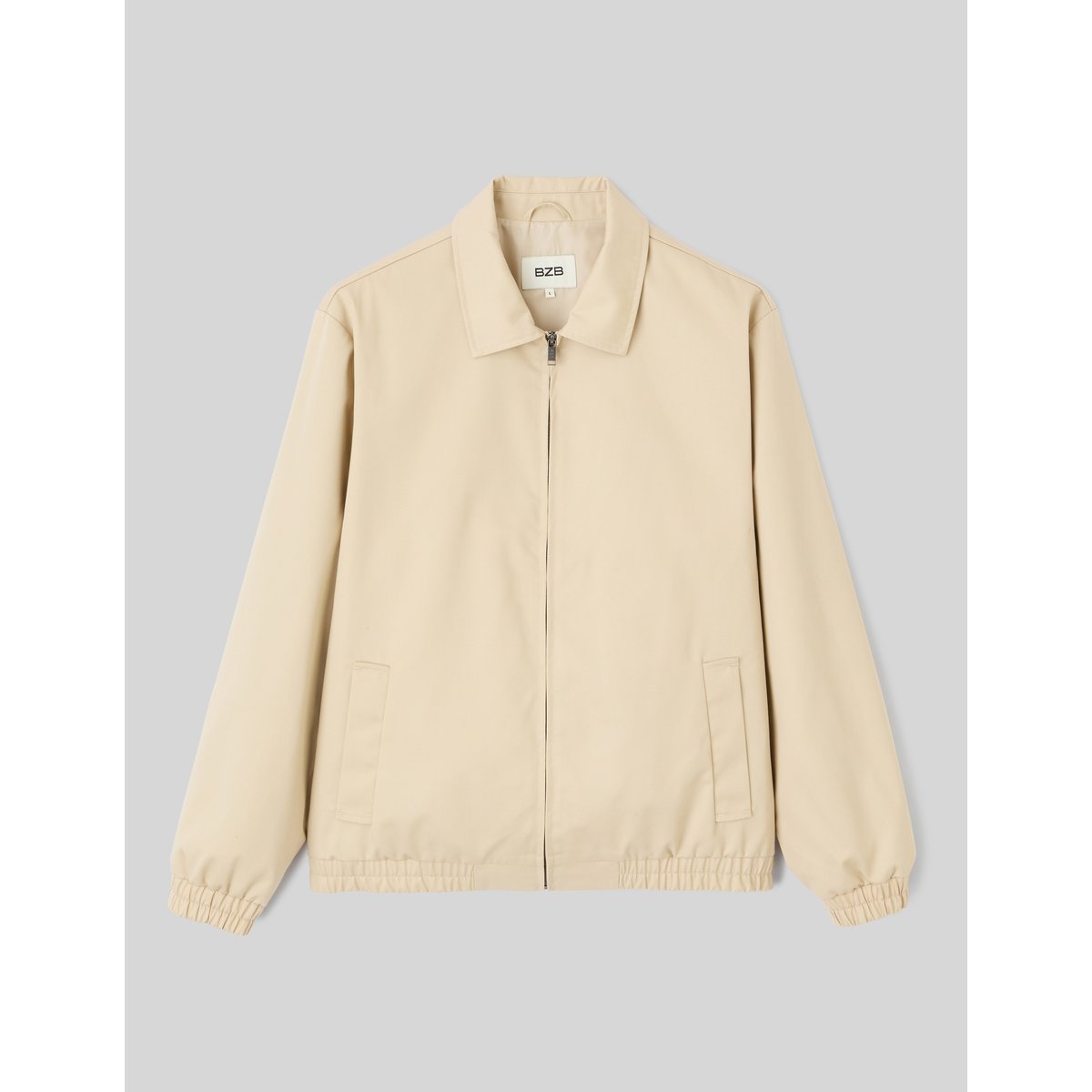 Blouson zippé blanc cassé, BZB