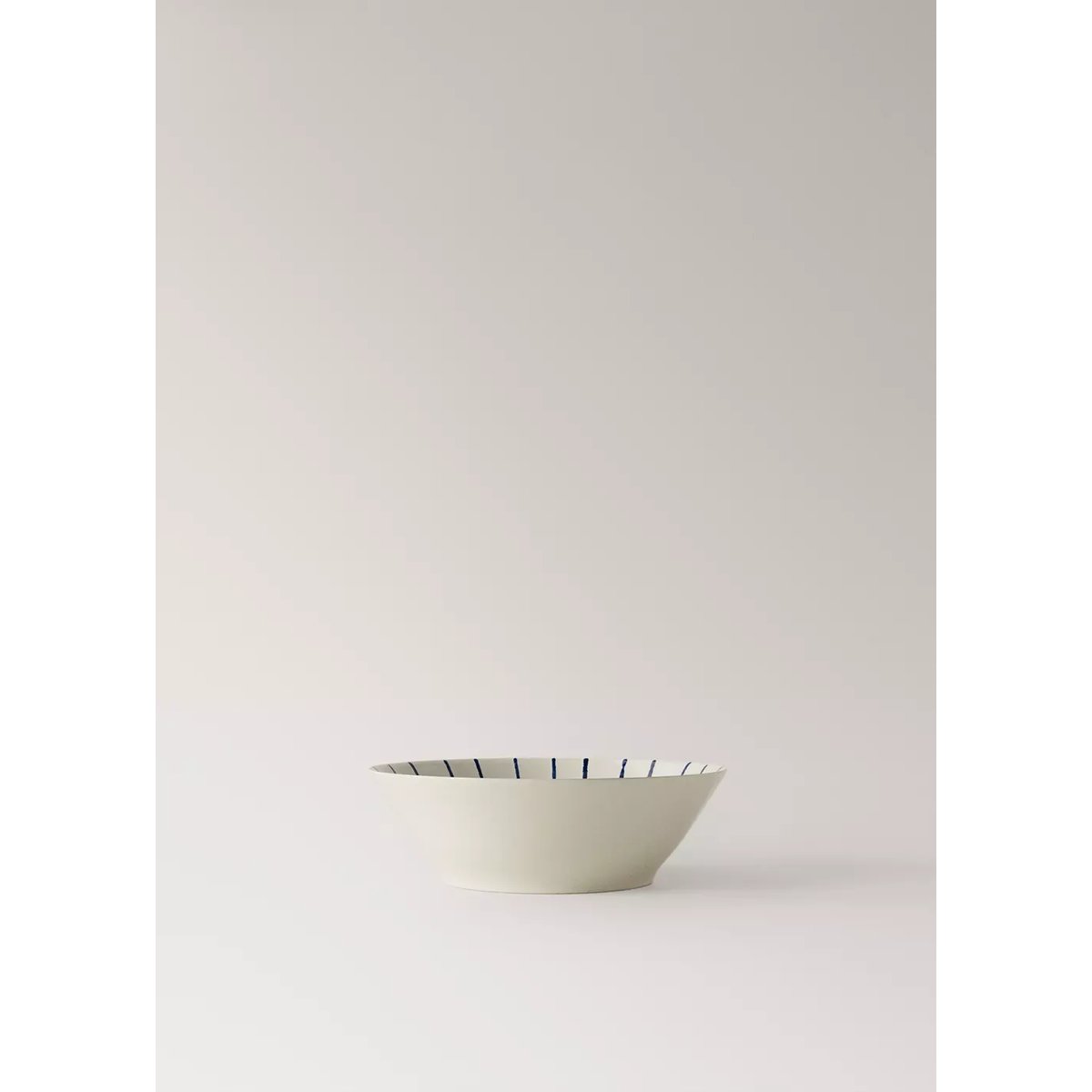 Bol en grès à rayures bleu marine, MANGO HOME