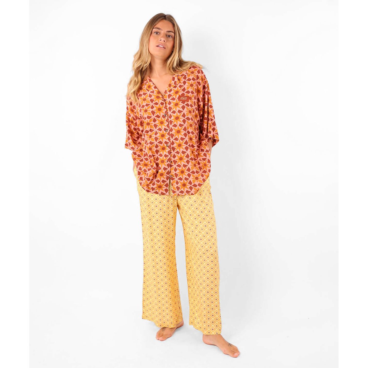 Pantalon large fluide RAVINA ambre, OXBOW