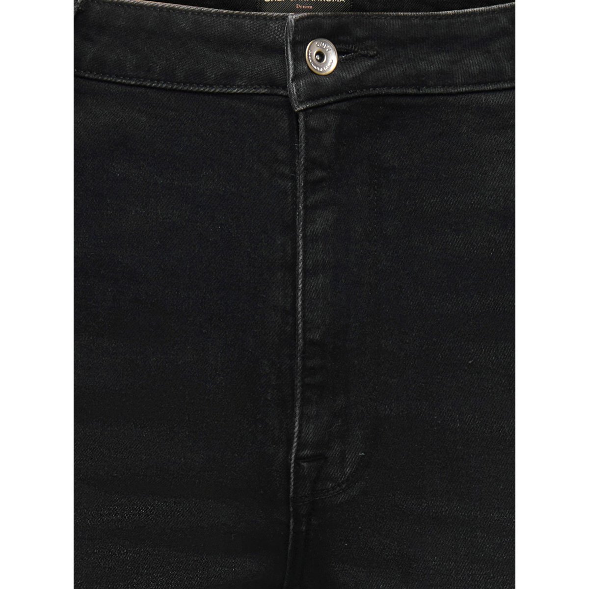 Jean Coupe Droite washed black, ONLY CARMAKOMA