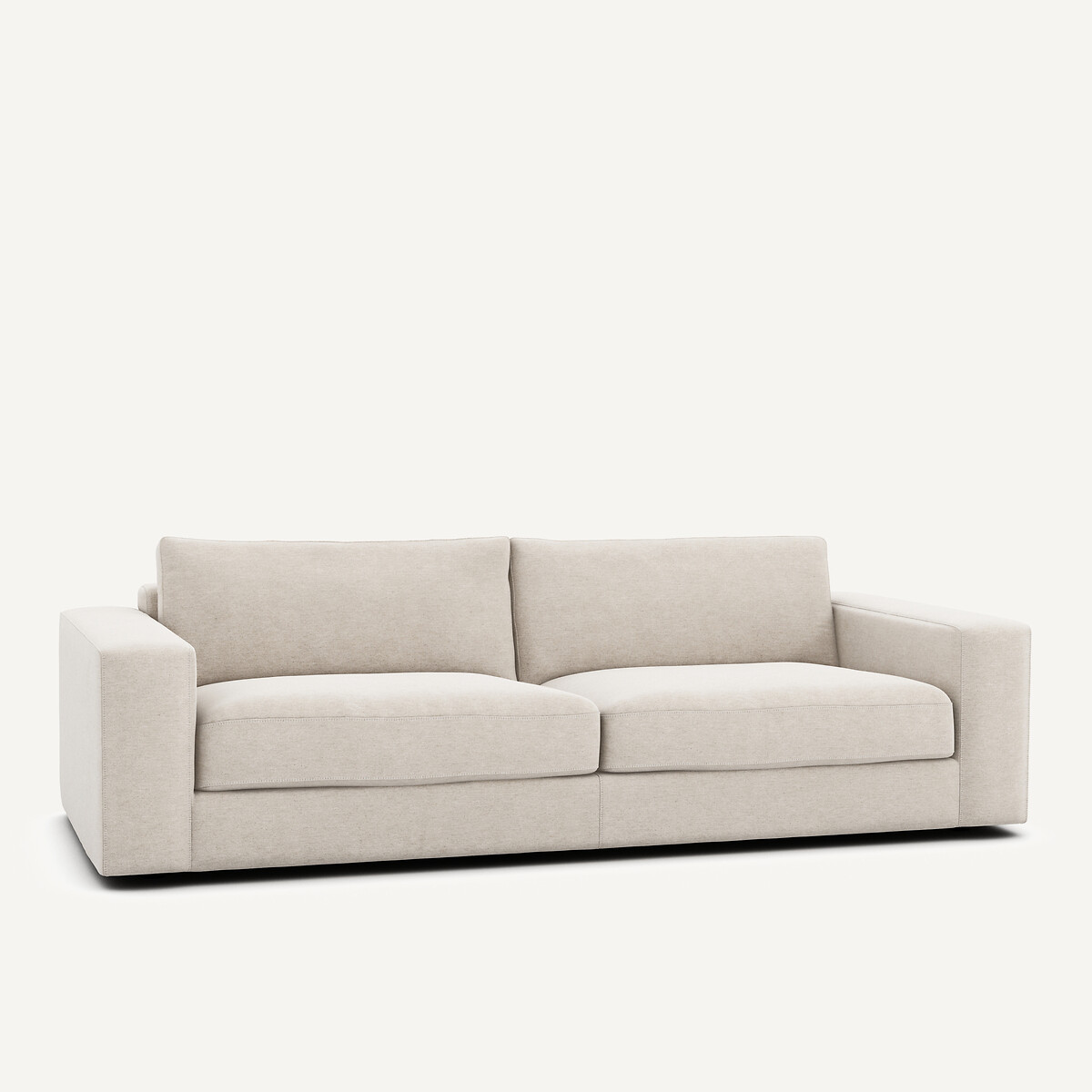 3- oder 4-Sitzer-Sofa, aus meliertem Canvas, SKANDER elfenbein, AM.PM