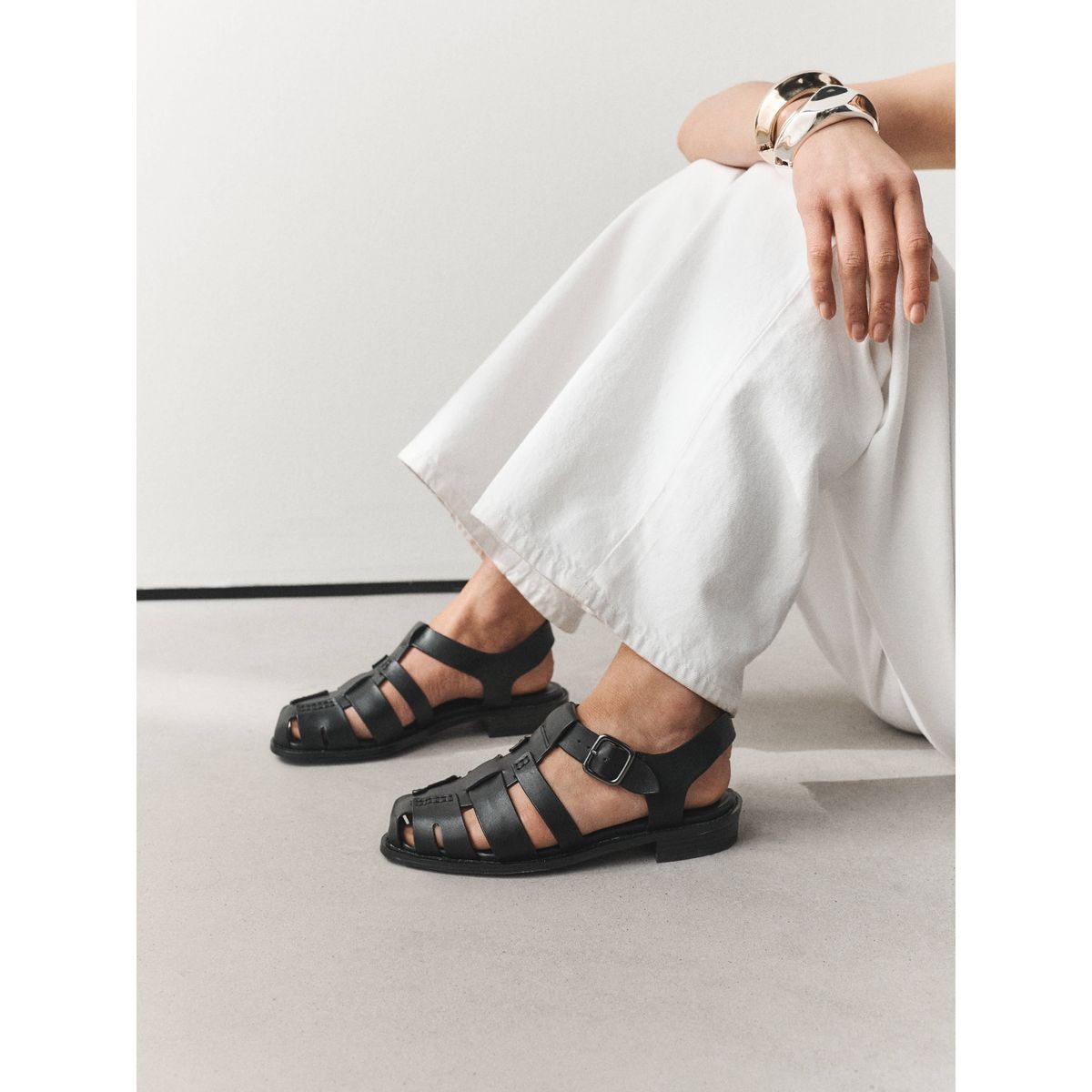 Sandales fisherman forever comfort® noir, NEXT