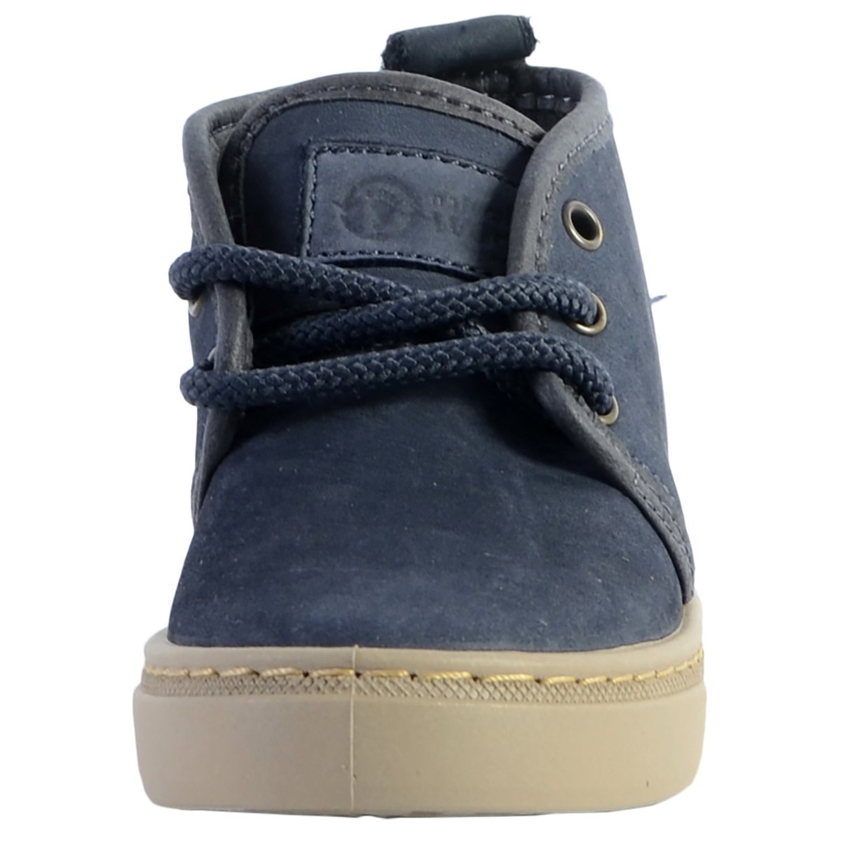 Basket Montante Cuir Safari marine, NATURAL WORLD