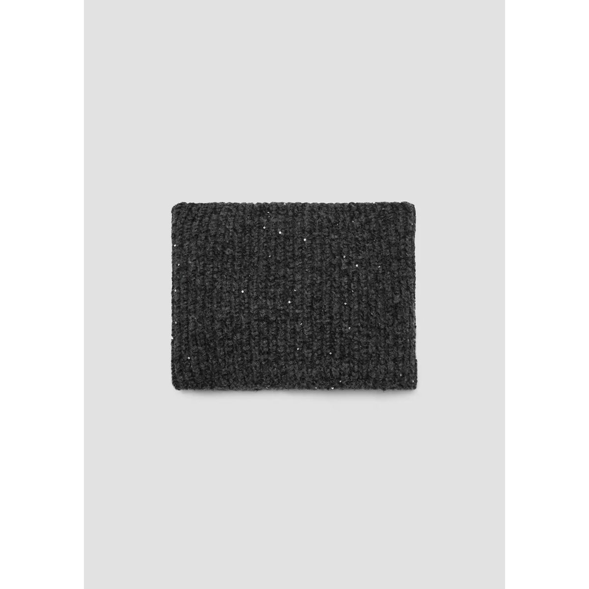 Écharpe côtelée à sequins gris anthracite, MANGO KIDS