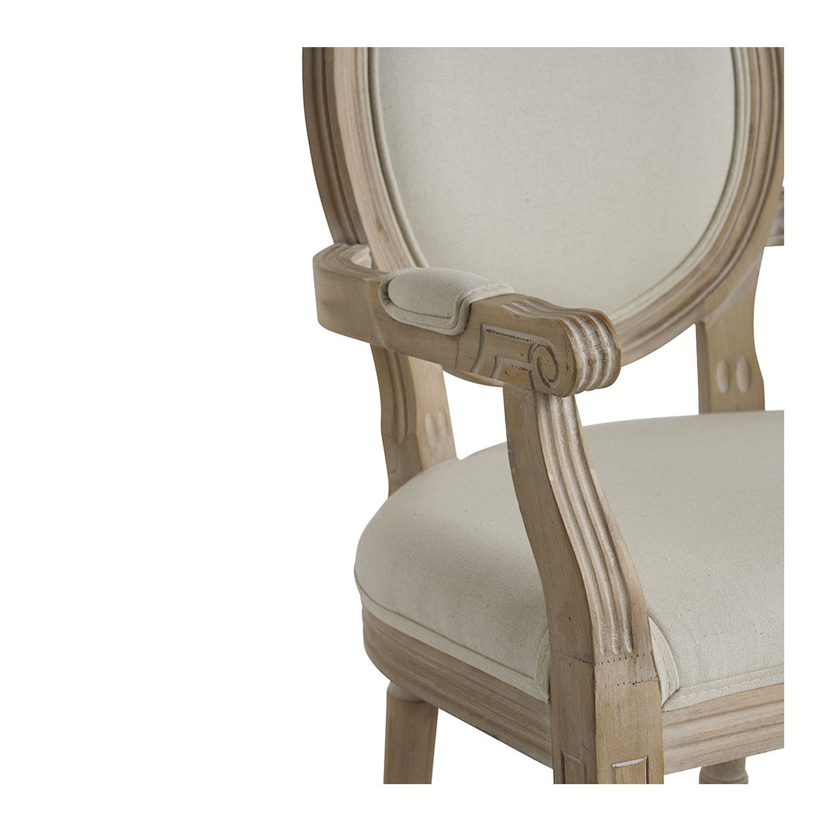 Fauteuil Marie-Antoinette beige, MATHILDE M