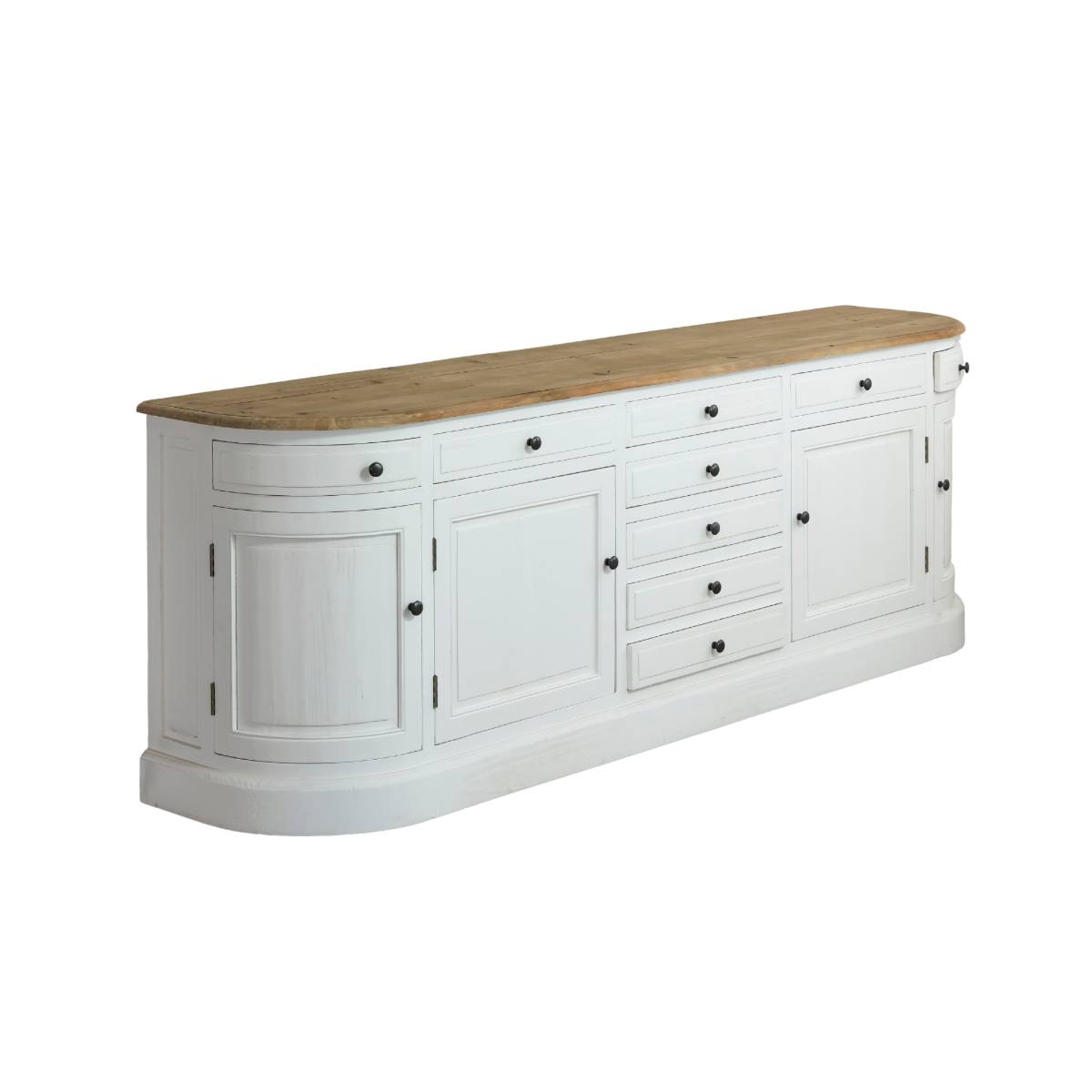 Buffet en bois recyclé GARANCE bois clair, MADE IN MEUBLES