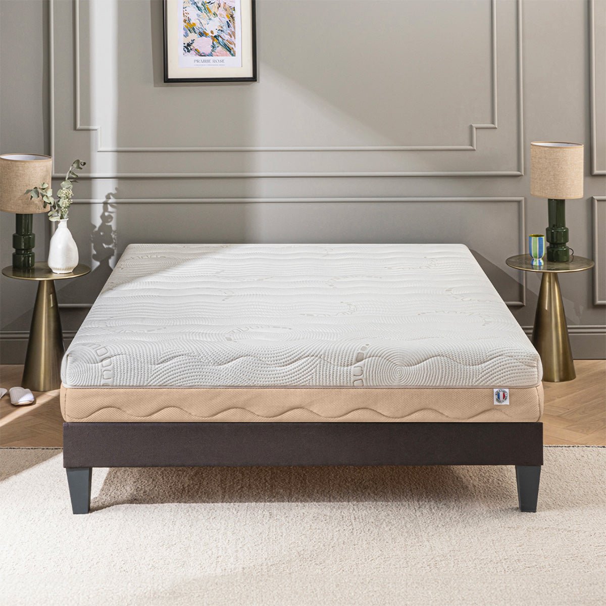 Matelas Mousse Leman 90x200 cm Accueil hypersoft blanc, BELLECOUR