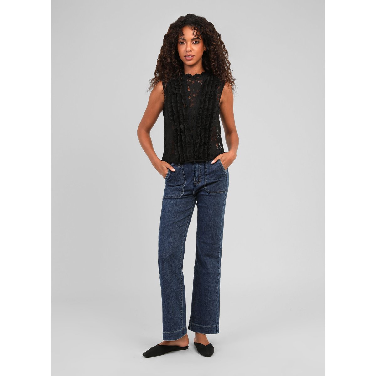 Pantalon Parmy STONE bleu stone, AN'GE