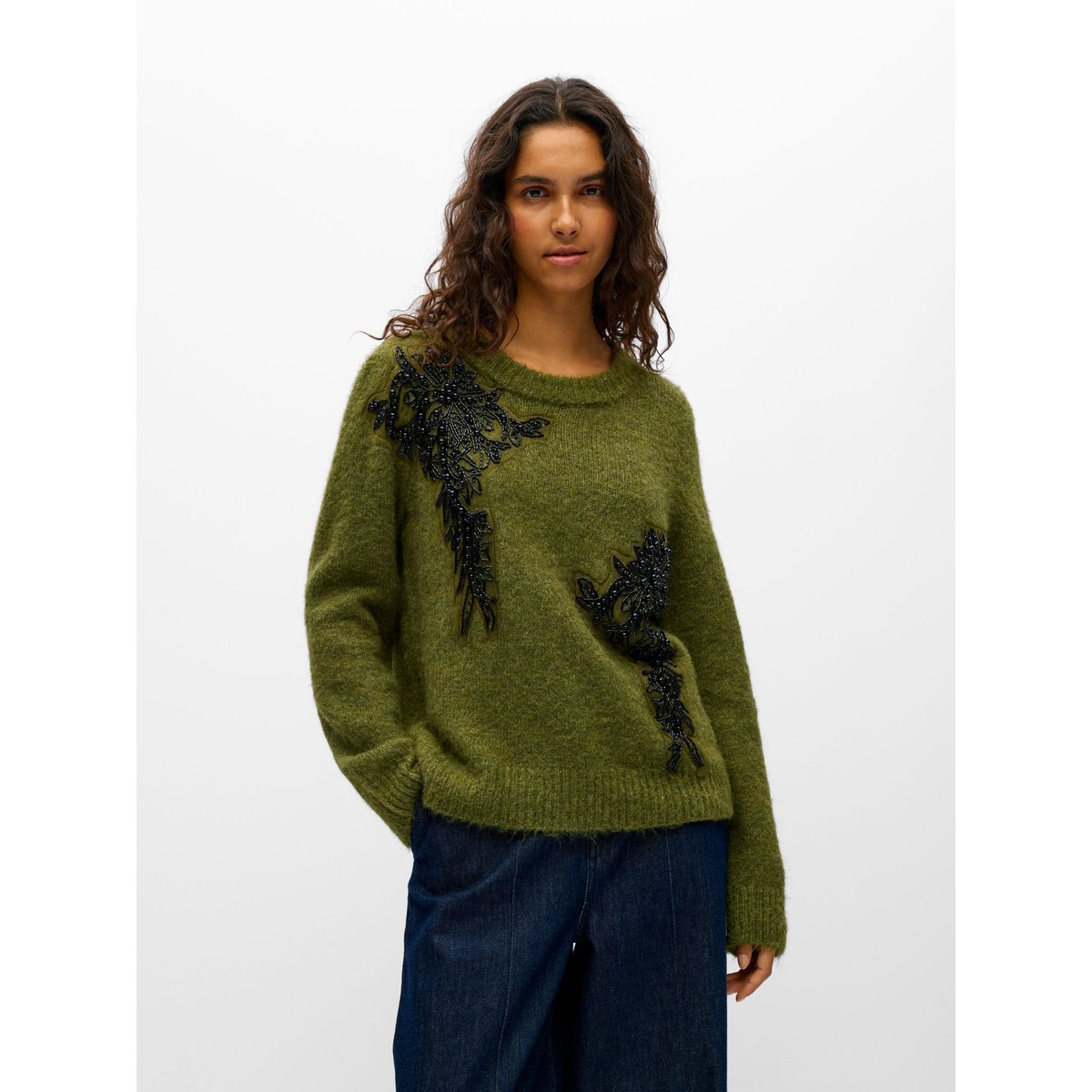 Pull En Maille jaune - martini olive1, OBJECT
