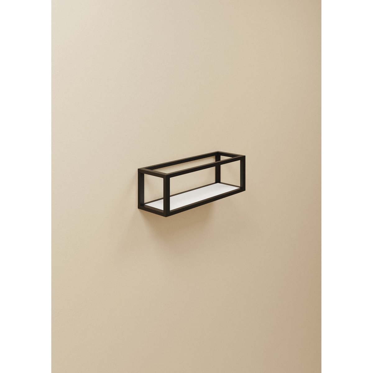 Porte Serviette Avec Étagère mural THE GRID noir mat, COSMIC