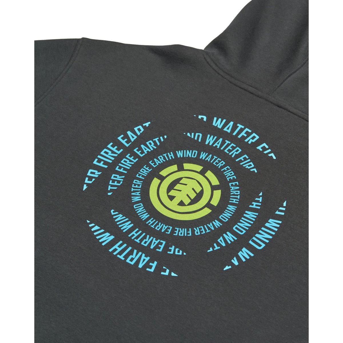 Sweat capuche AMPLI noir off black, ELEMENT