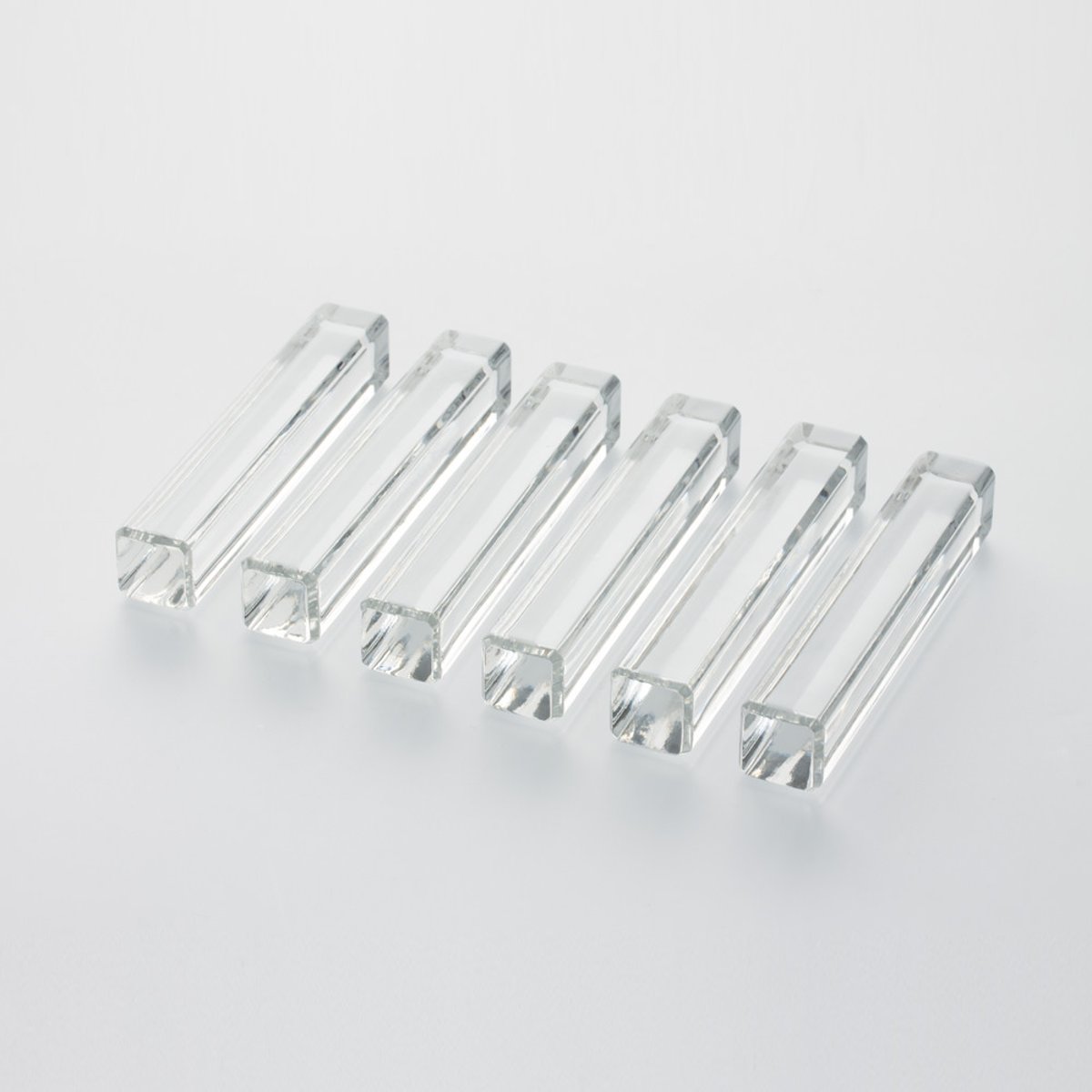 Coffret de 6 porte-couteaux réglette en cristal transparent / cristal, TABLE PASSION