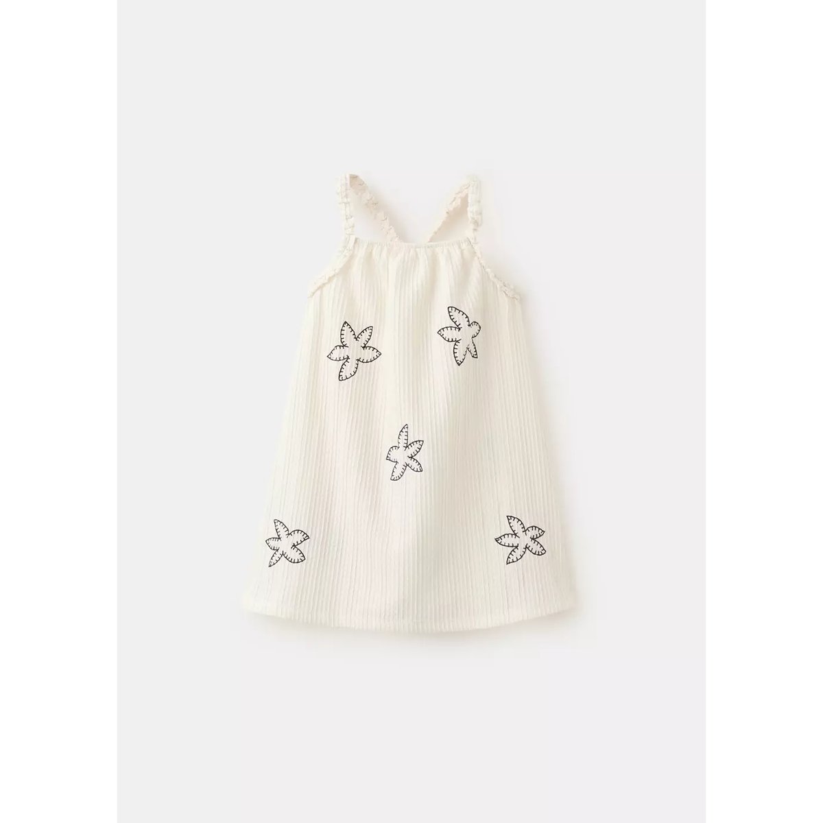 Robe fleurs brodées écru, MANGO BABY