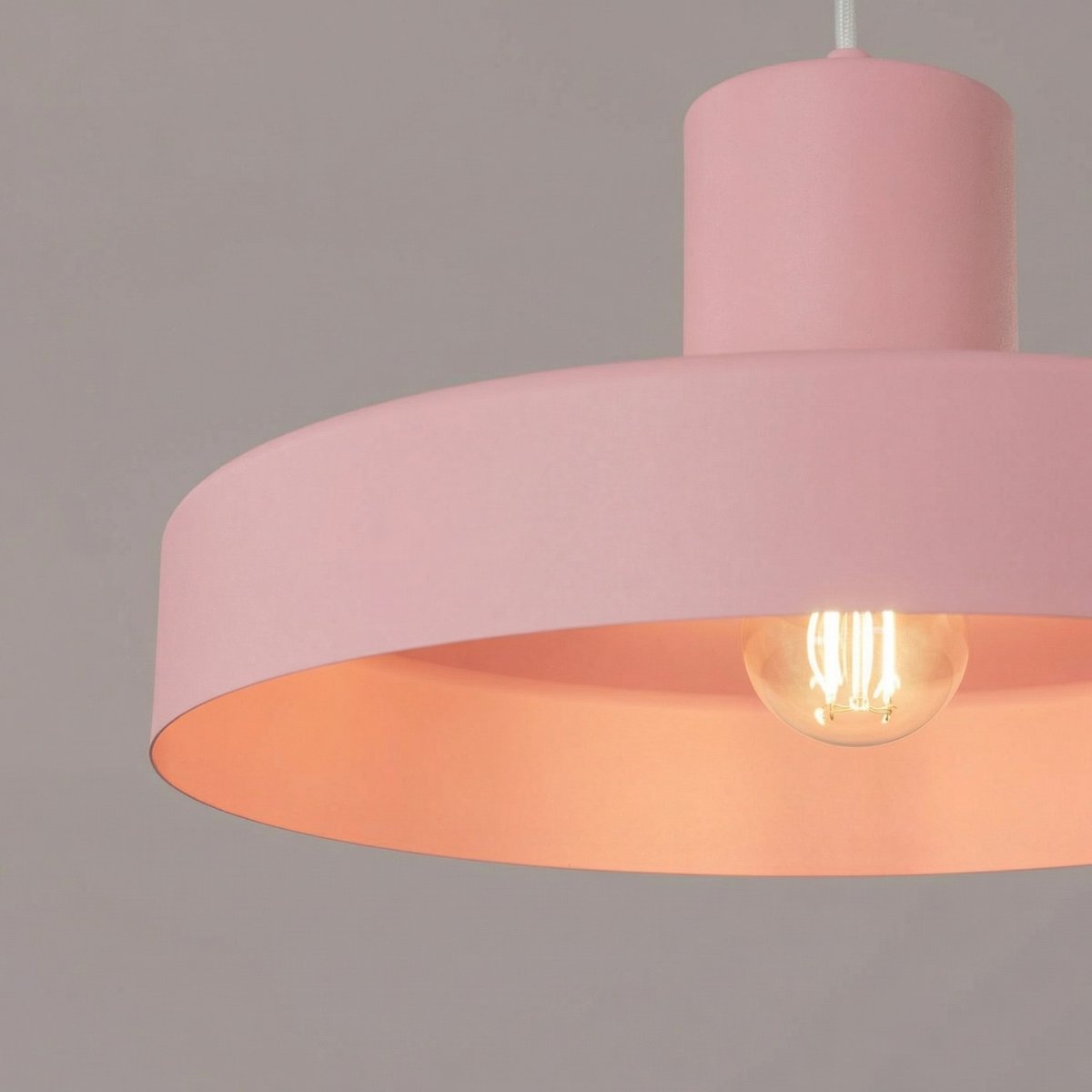 Suspension Acier Rose E27 1 BILO rose, EDEN