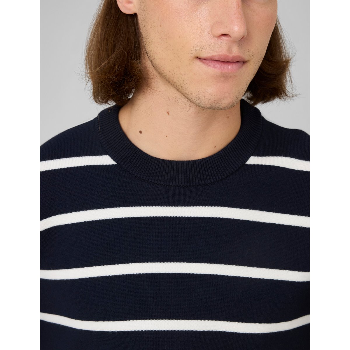 Pull marinière bleu foncé, BZB
