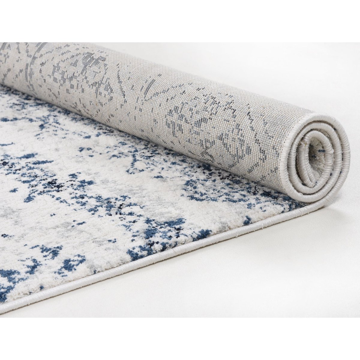 Tapis de salon tissé machine - ANNA MARIA bleu multi, GINO FALCONE