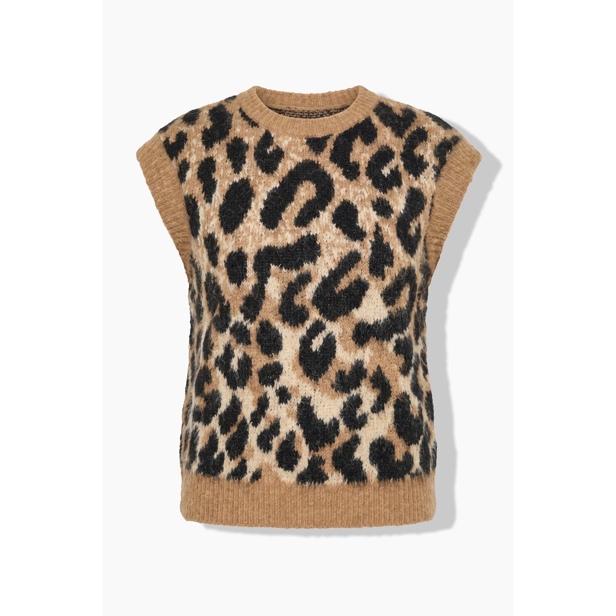 Pull sans manches, coupe Boxy Shape chameau, STUDIO UNTOLD