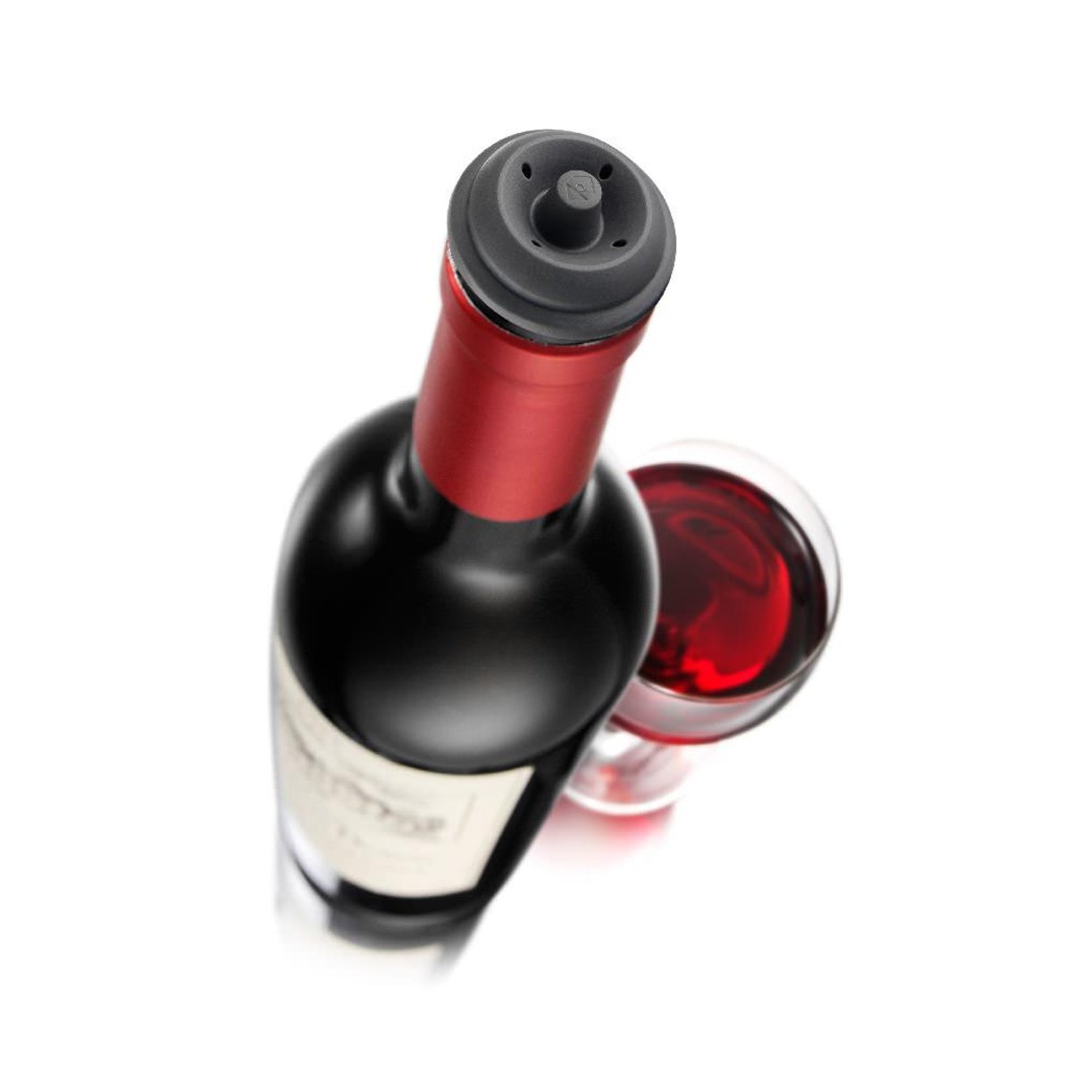 Bouchon Gris Lot De 2 gris, VACU-VIN
