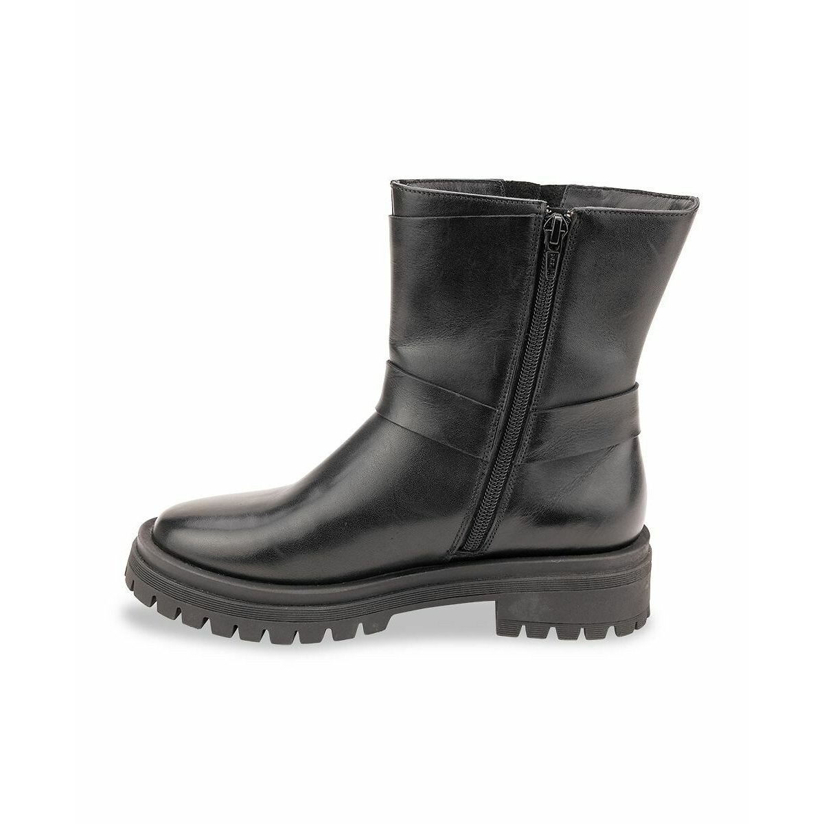 Stivali biker in pelle Flint nero , LES TROPEZIENNES PAR M.BELARBI