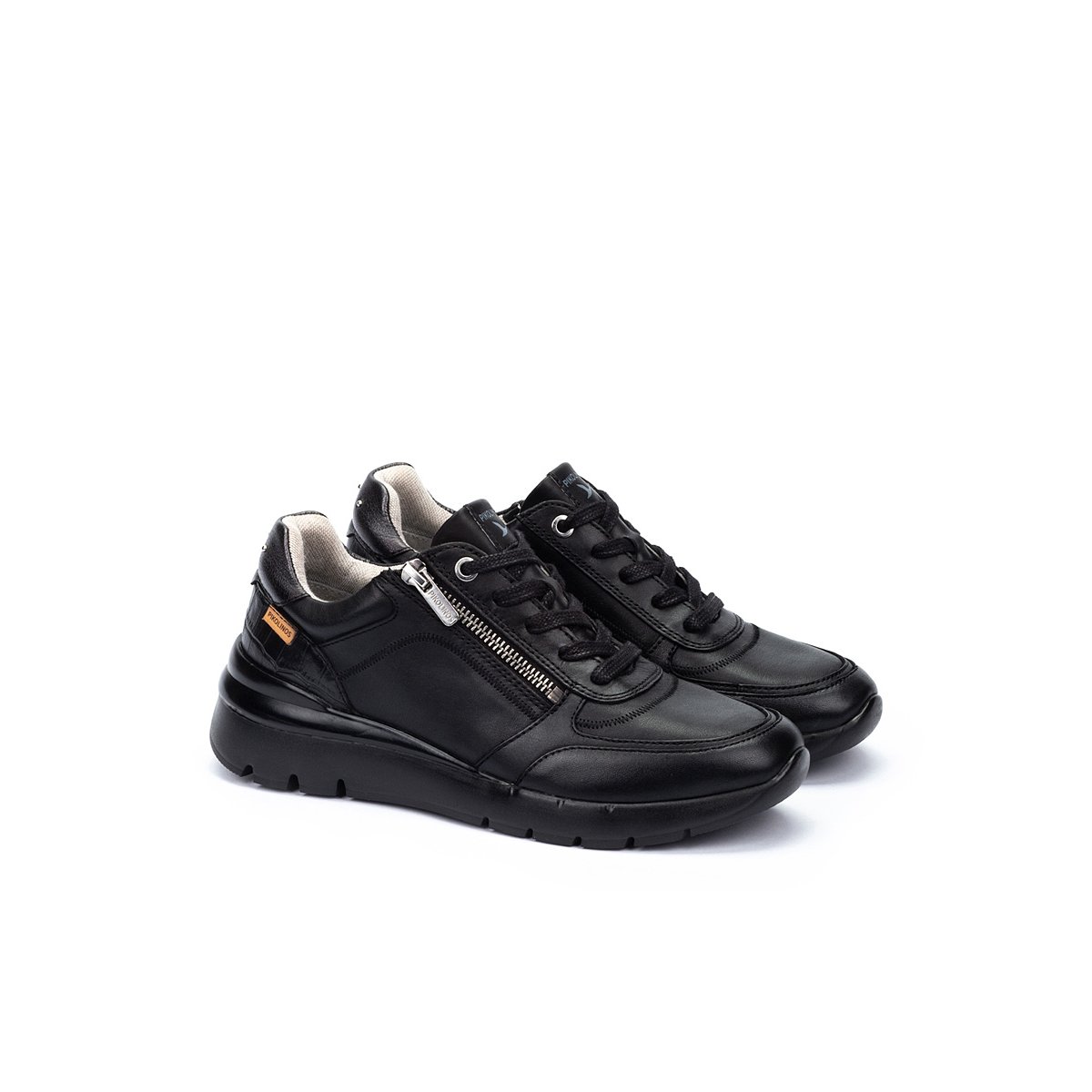 Baskets cuir Cantabria black, PIKOLINOS