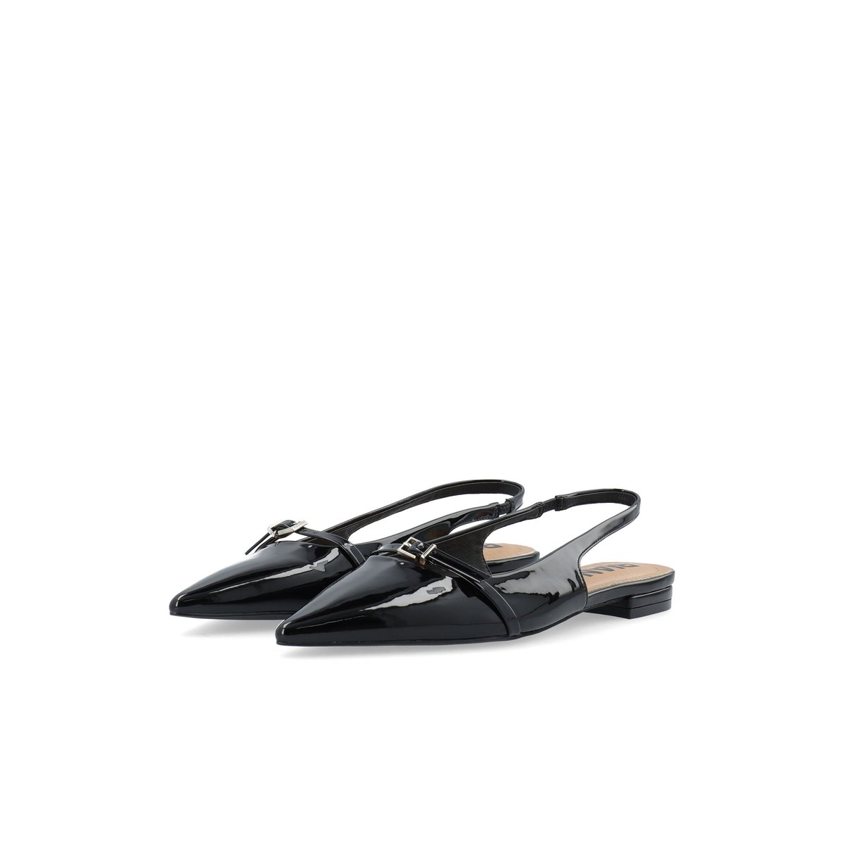 Chaussures À Bride Arrière noir - blackpatent, BIANCO
