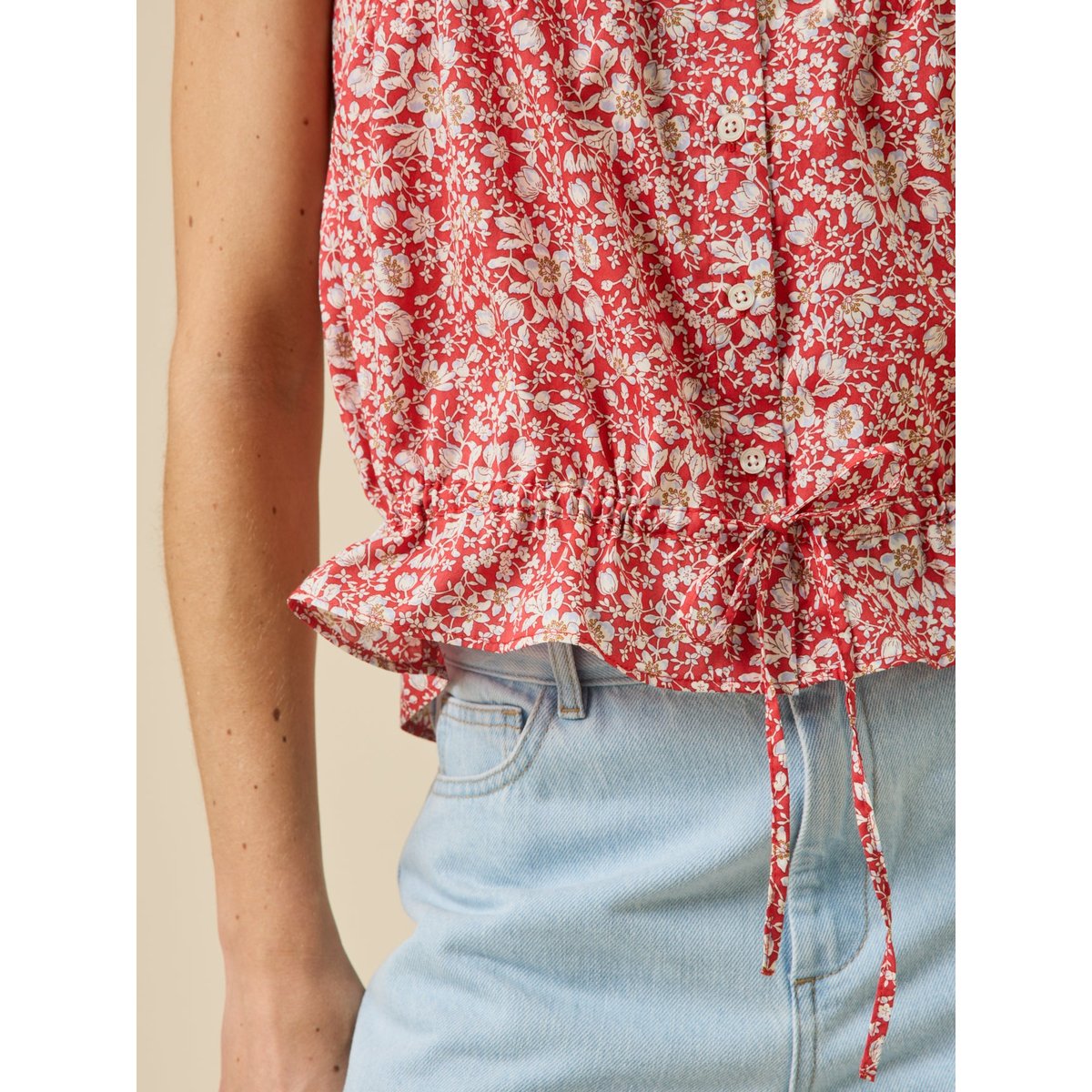 Caraco boutonné  tissu Liberty - Limited Collection liberty lizzy, CYRILLUS