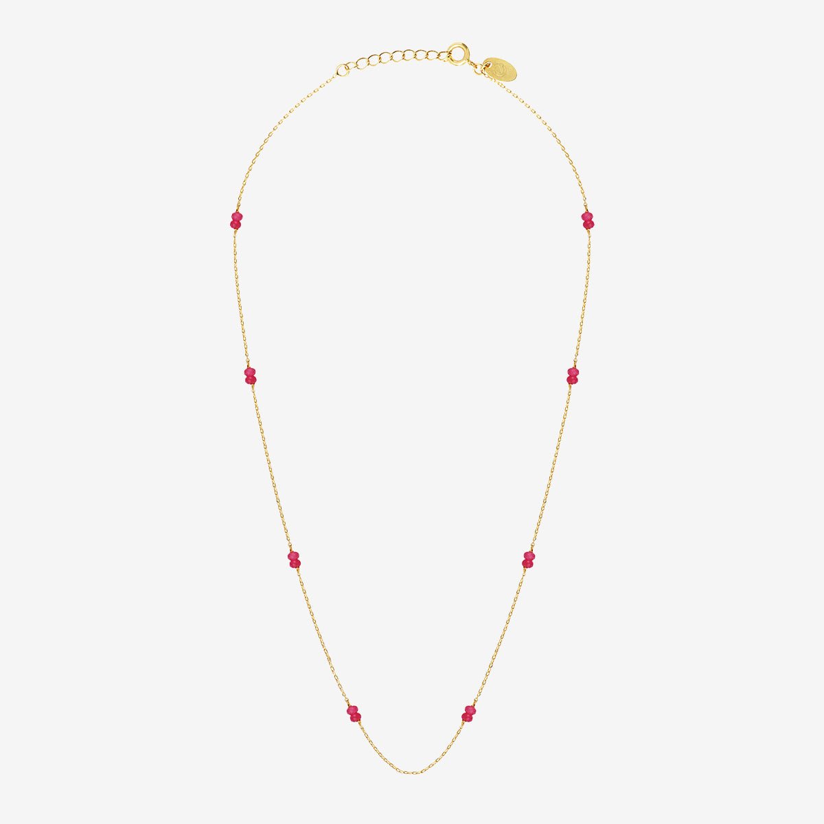 Collier venus jade rose rose, CAROLINE NAJMAN