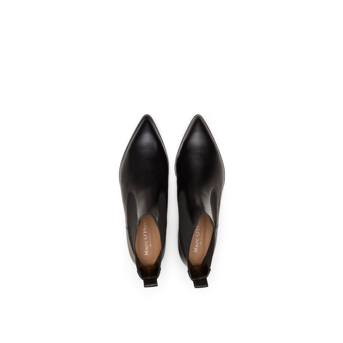Bottines Modèle Camilla en cuir de vache noir, MARC O'POLO