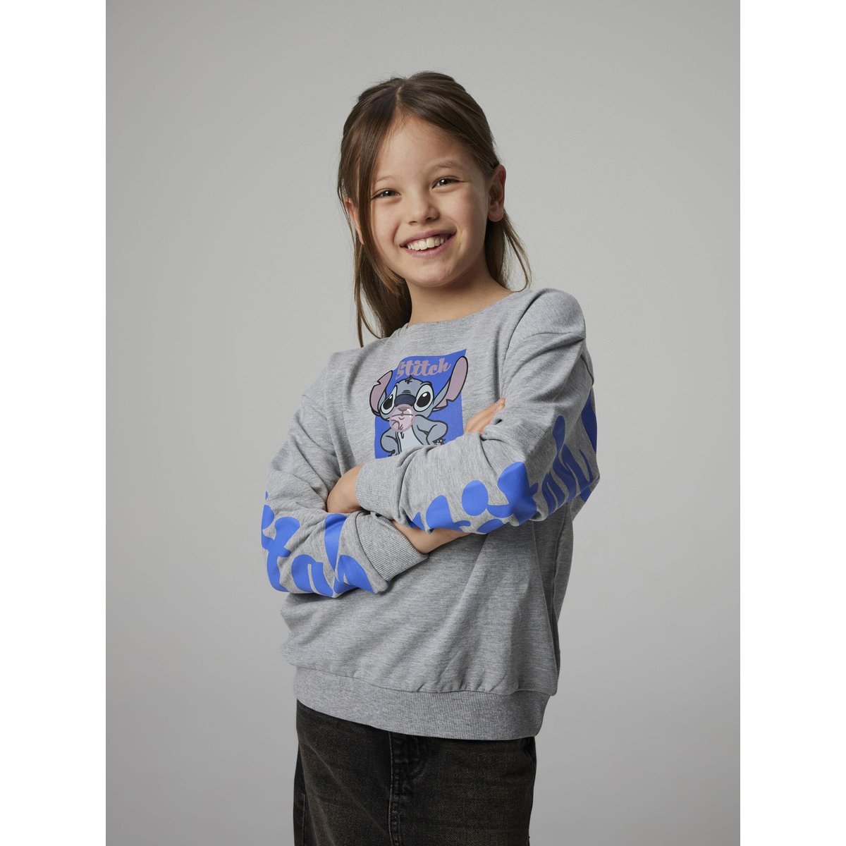 Sweat-Shirt grey melange, NAME IT