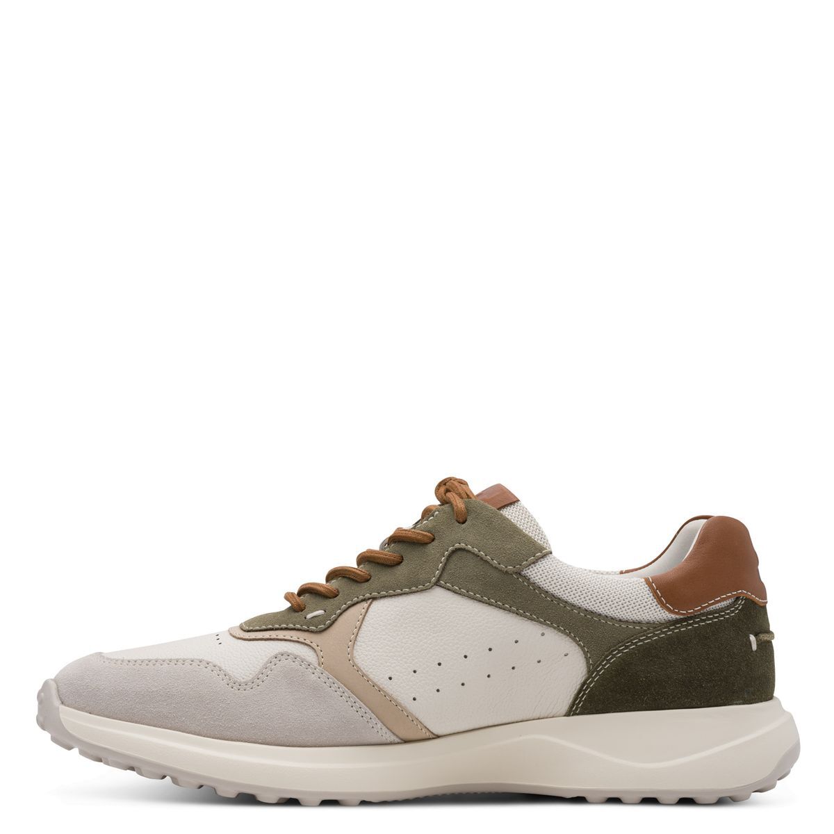 Basket homme vert olive combiné, TAMARIS