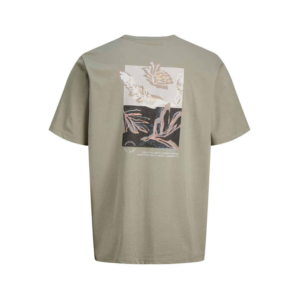 T-shirt manches courtes vert kaki, JACK & JONES