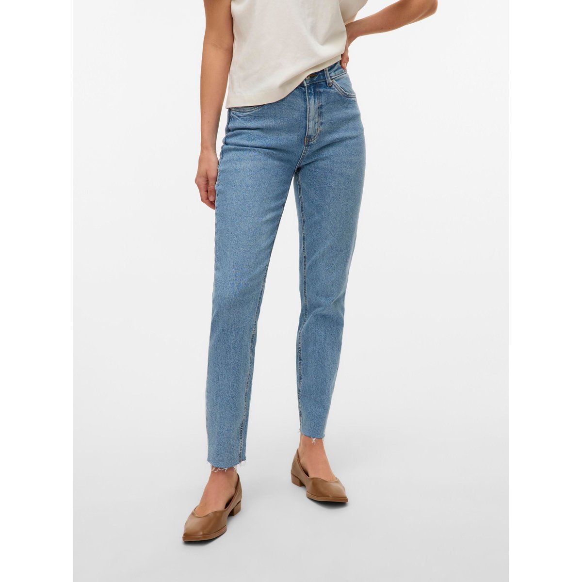 Jean droit, taille haute light blue, VERO MODA