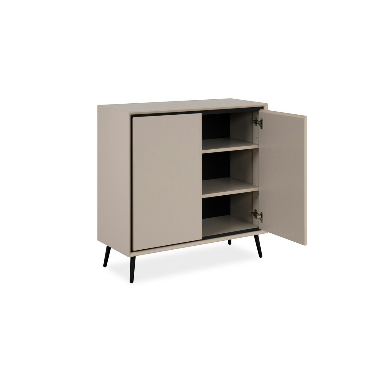 Petit buffet taupe 2 portes AVIO beige, PIER IMPORT