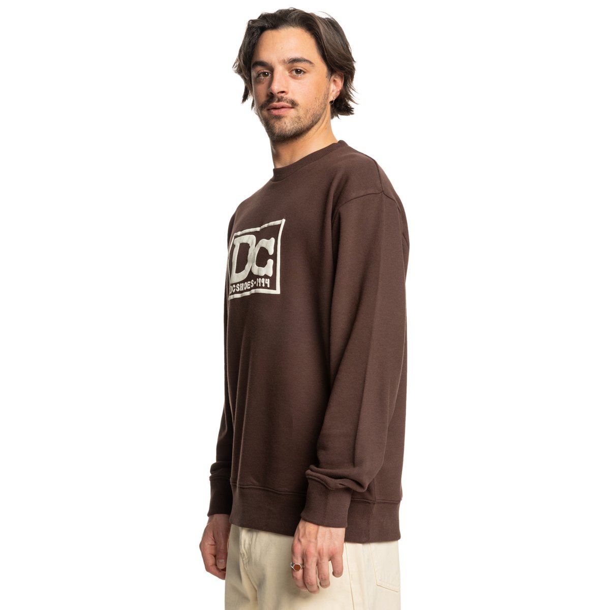 Sweat TRIBUTE. marron coffee bean, DC SHOES