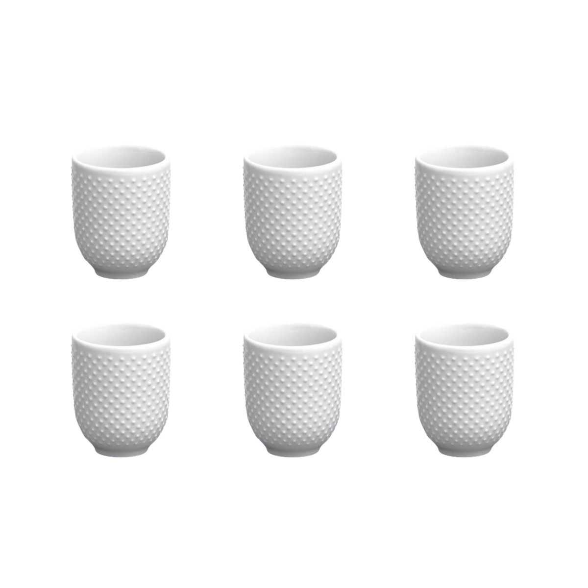 Lot de 6 tasses "Serenity" laguiole cuisson - lot de 6 tasses blanc serenity, LAGUIOLE CUISSON