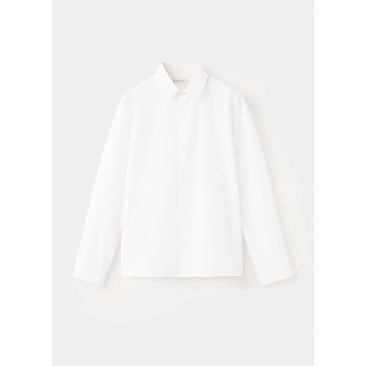 Chemise oxford en coton blanc, MANGO KIDS