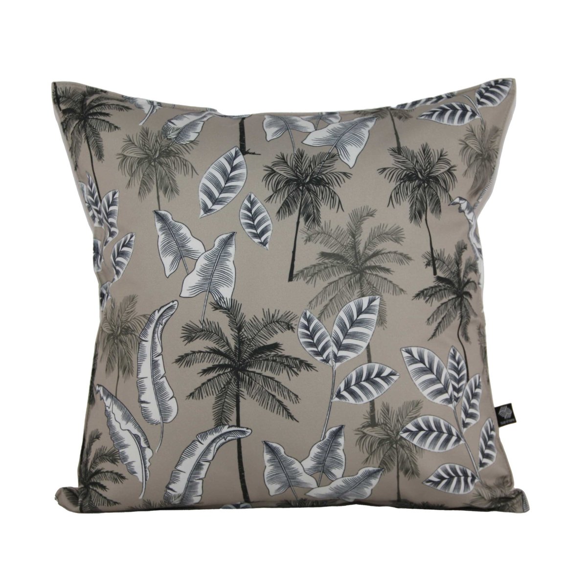 Coussin motif jungle extérieur naturel, SUD ETOFFE